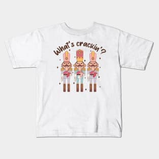 Festive Trio Fiesta: What's Crackin' with the Nutcracker Crew Kids T-Shirt